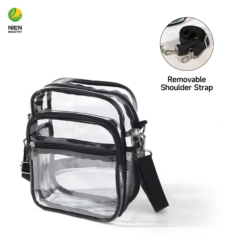 Pvc Women Transparent Pouch Lightweight Casual Waterproof Shoulder Bags Transparent Pvc Bags Travel Shoulder Bag For Kids 250714