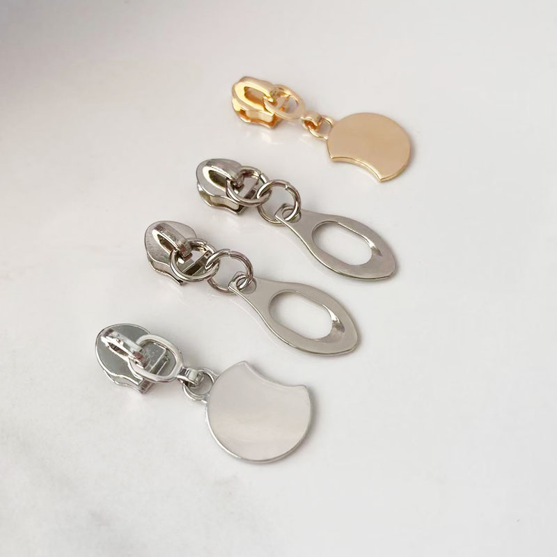 Spot 5 Zinc Alloy Nylon Zipper Pieces Luggage, Clothing, Home Textiles Multi purpose Puller Hanging White Melon Seed Slices Manufacturer