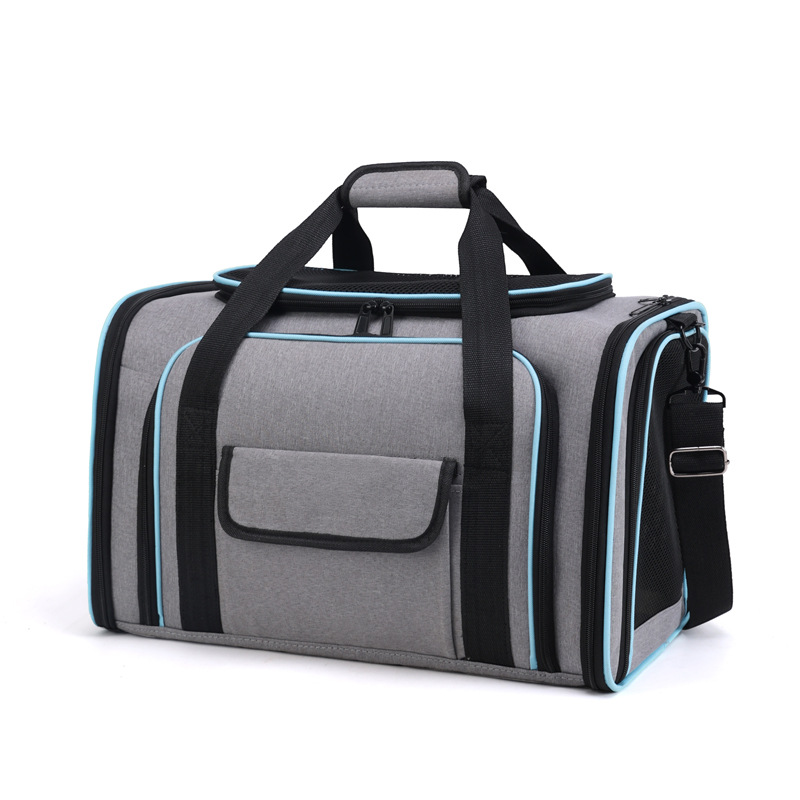 Beni Pet Breathable Double Shoulder Cat & Dog Travel Bags with Side Opening - Portable Pet Carrier