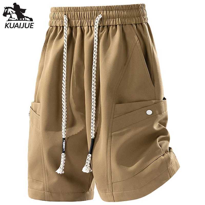 Mens shorts in sizes 6XL 7XL 8XL summer new mens shorts solid color casual sports pants five-point fitness sports pants 502 W250718