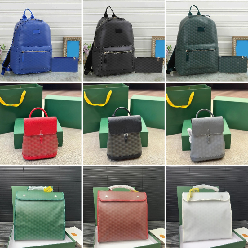 7A top Fashion Bag Designer Backpack Mens Womens Backpack Designer Men Two Piece Set Back Pack and Wallet Multi Color Schoolbag Men