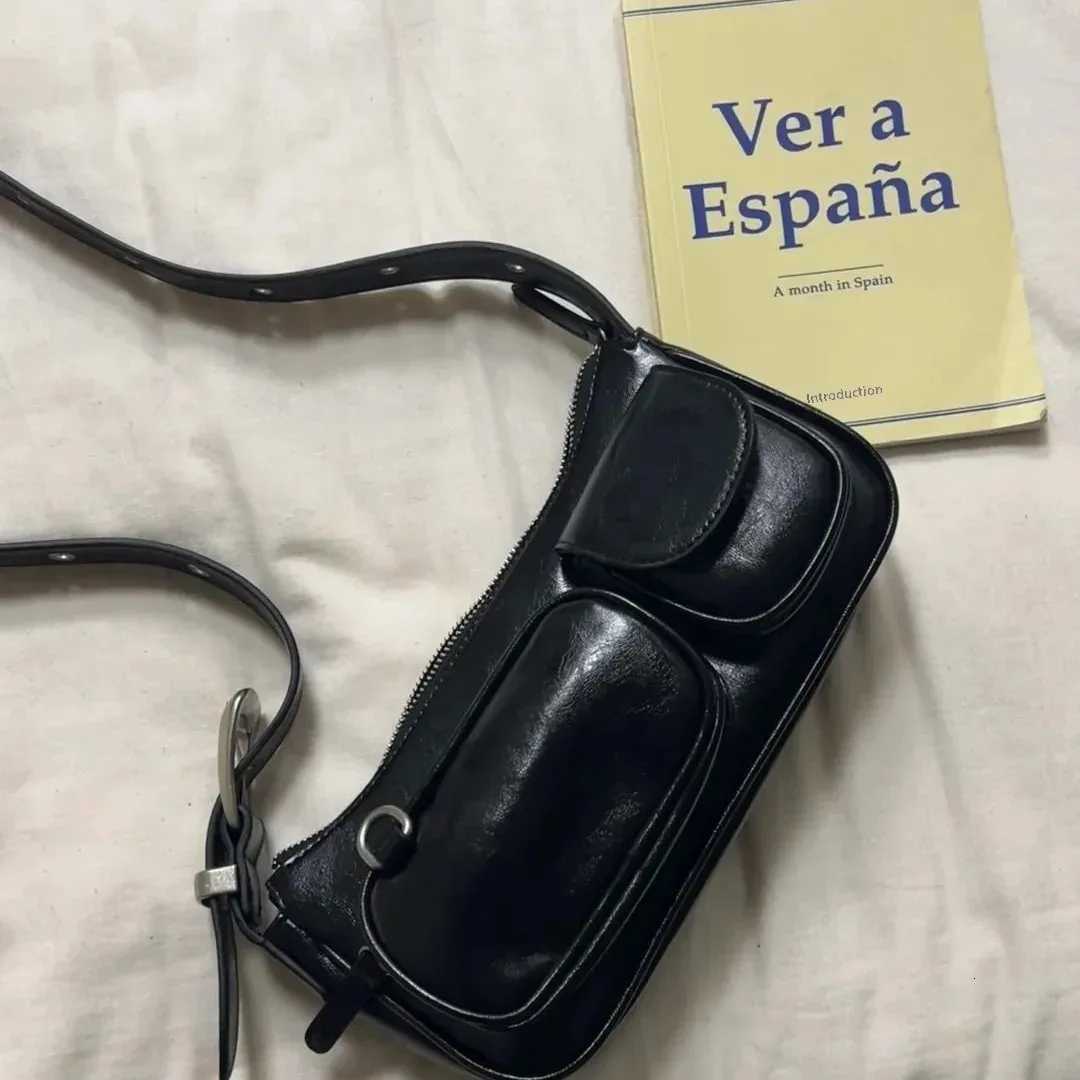 2024 Reliable New Wens Bag Korean INS Niche Unique Vintage Leather High-End Shoulder Crossbody Underarm Bag Y250718