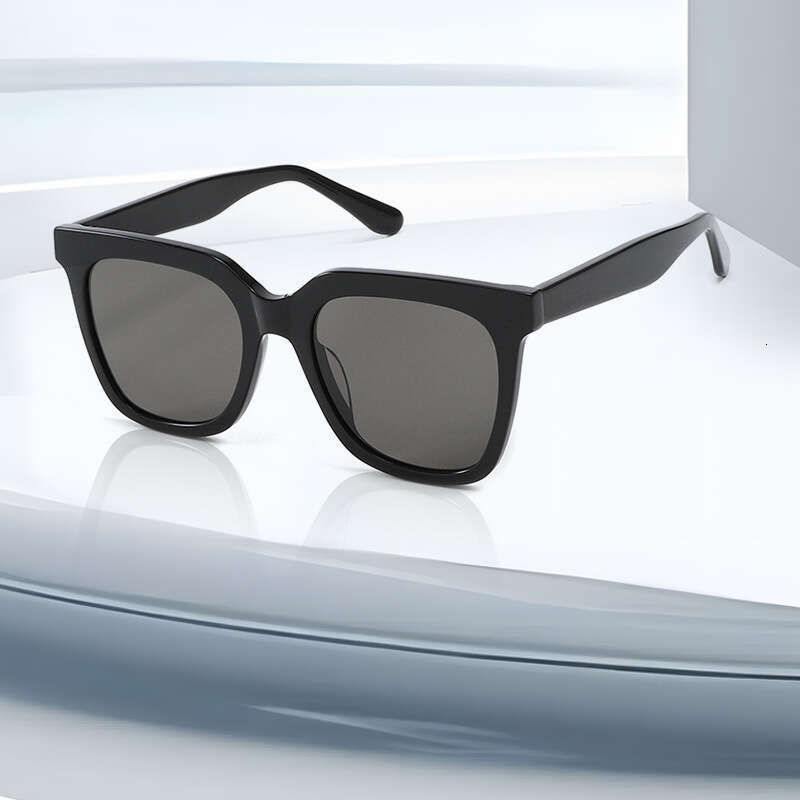 DHsunglasses Trendy Oversized Sun Glasses - UV400 Protection Polarized Square Frame in Caramel/Milk Tea Colors (Model 9023)