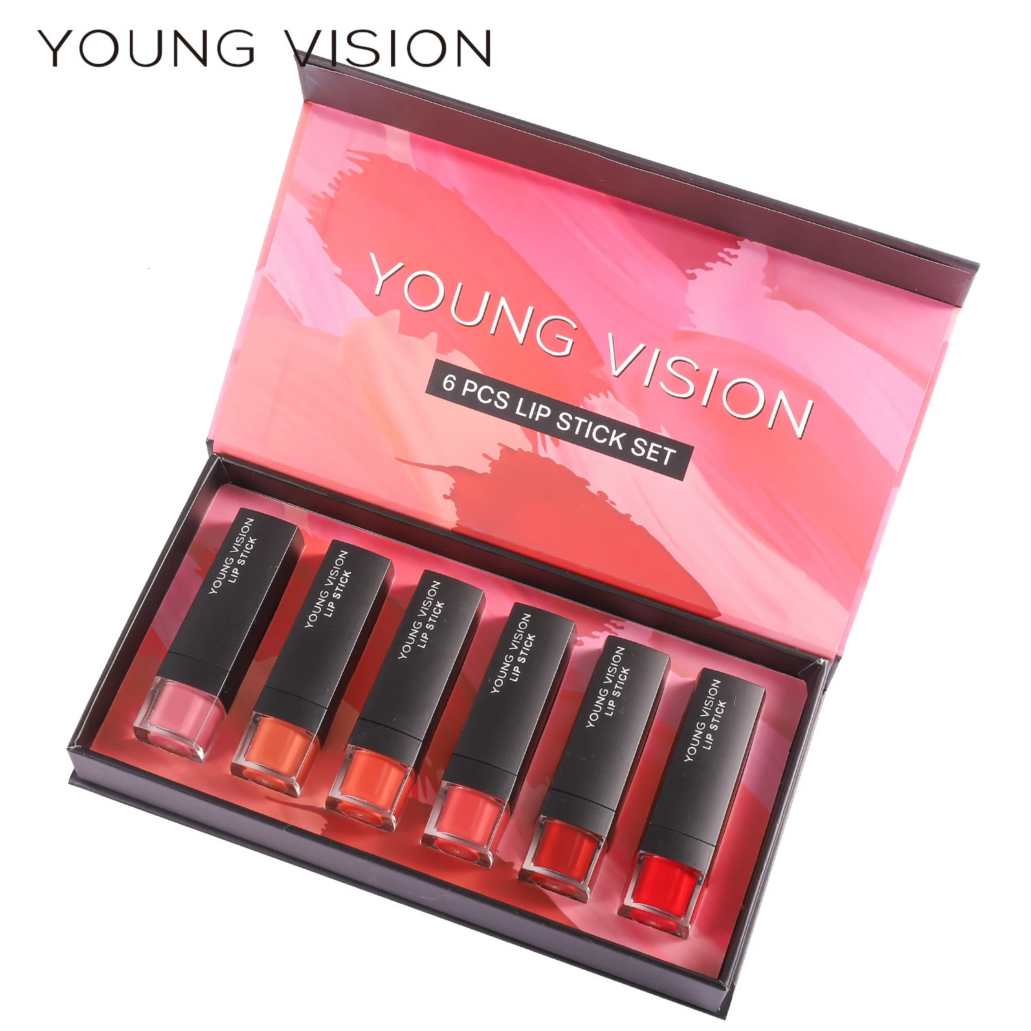 6 pcs /set matte lipstick gift box set non stick cup lipstick velvet moisturizing lipstick 250716