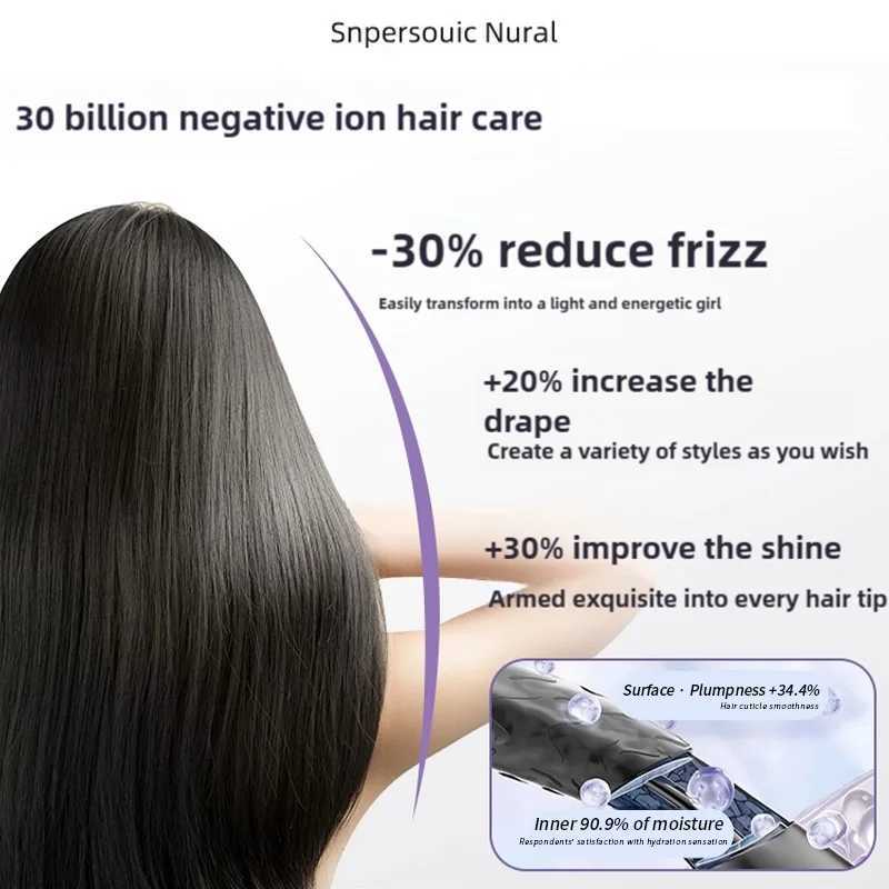 2025 New 1600W Professional Super Negative Ion High-Speed Hair Dryer 220V Temperature Leafless Hair Dryers Quick Home Appliances W250718