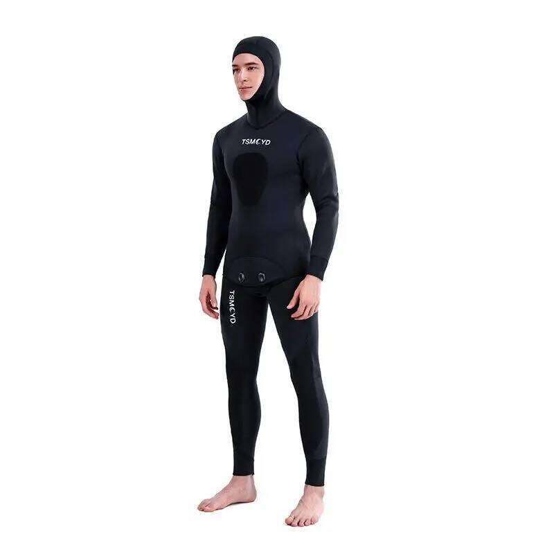 2024 Neoprene Scuba wetsuit1.5/ 3MM Winter Warm Men Hood Surfing Front Zipper Snorkeling Spearfishing Hooded Diving Suit