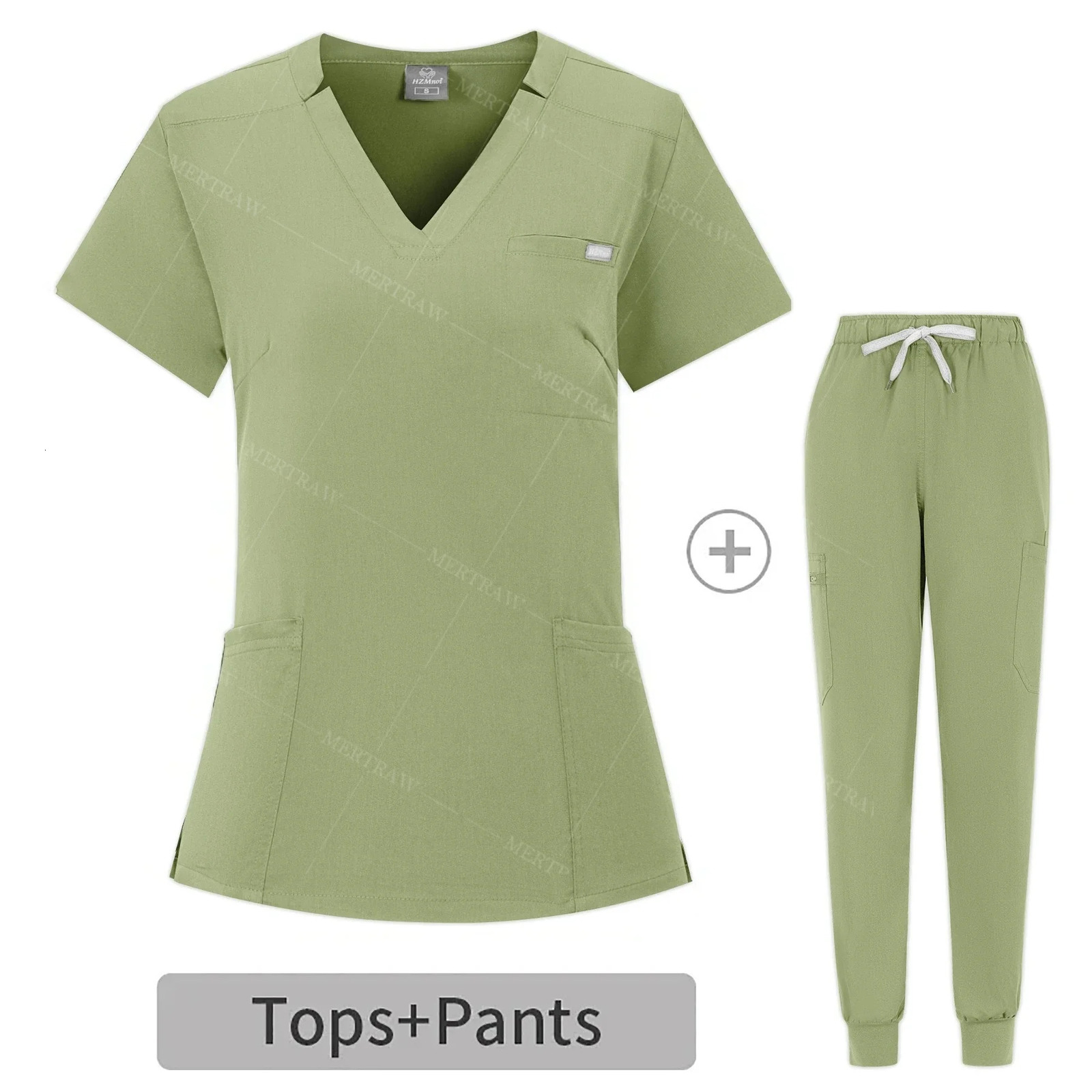 Multicolor Women Pet Shop Doctor Scrub Surgery Workwear Scrub Set Scrub Uniform Short Sleeve TopsPants Nursing Uniform 250715