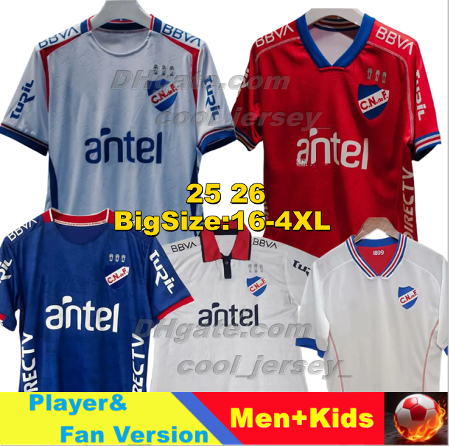 24 25 26 Club Nacional de Football Soccer Jerseys 2024 2025 2026 Suarez N.LOPEZ J.RECOBA L.VILLALBA D.HERAZO E.VARGAS ARADY OTERO L.BOGGIO Football Shirts Men Uniforms