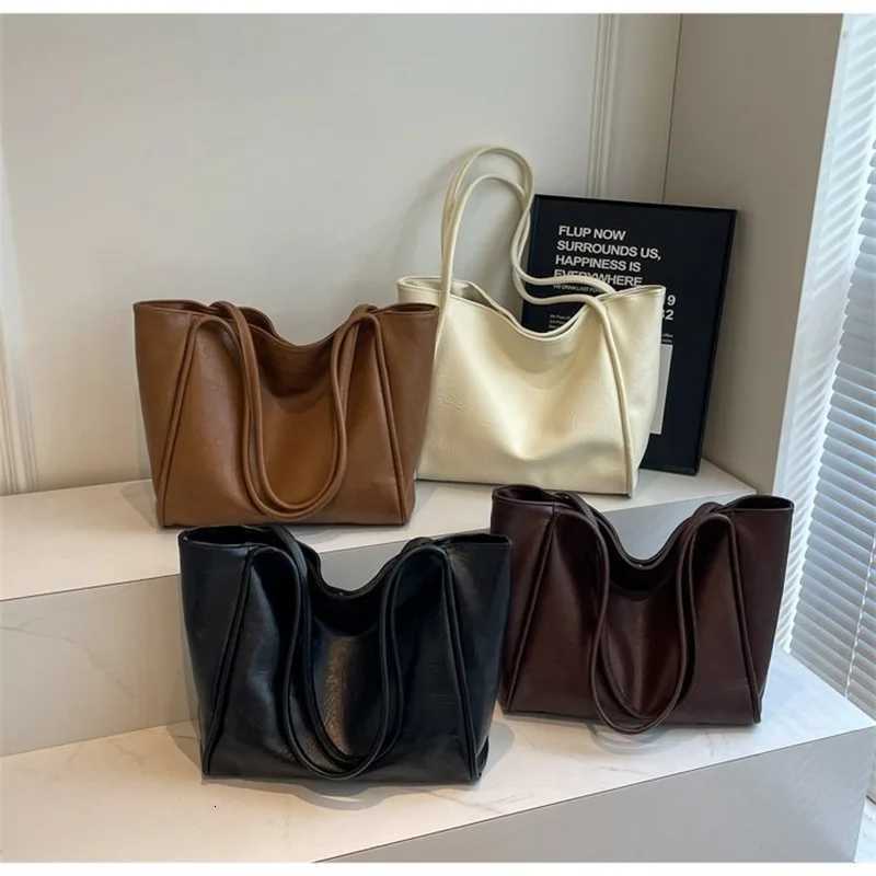 2025 Elegant PU Leather Shoulder Bag for Women Versatile Top Handle Purse Chic Handbag Lightweight Two-Way Tote for Work Weekend Y250718