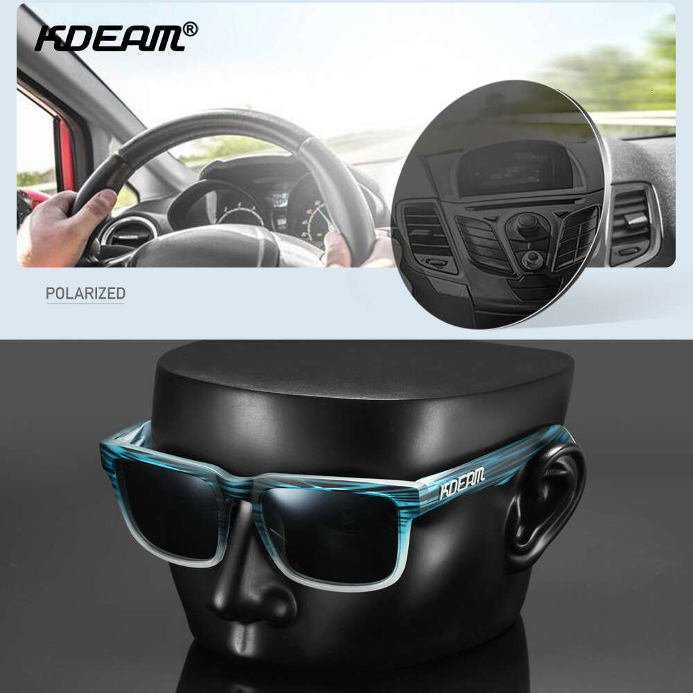 KDEAM Classic Polarized Unisex Ultra-light Driving Glasses Colorful True Film Sunglasses KD332
