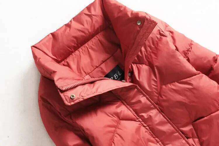 Warm Fashion New Solid Color Hood Filled Down Cotton Coat Women's Clothing Winter Jacket Women 2023