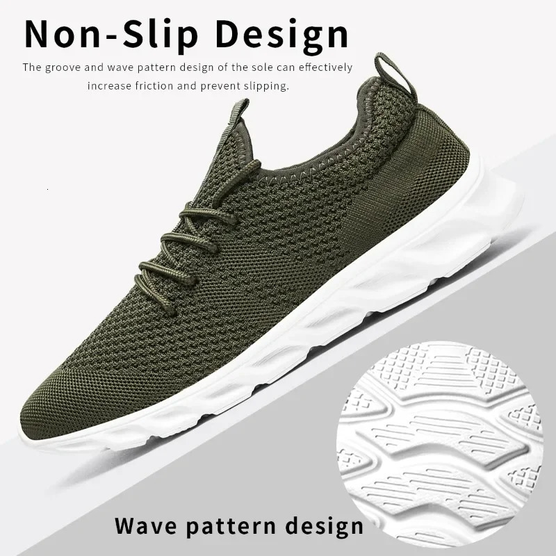 Men Casual Sports Shoes Air Mesh Lightweight Sneakers Antislip and Wearresistant Flat Walking Shoe Athletic Jogging Size 36 250717