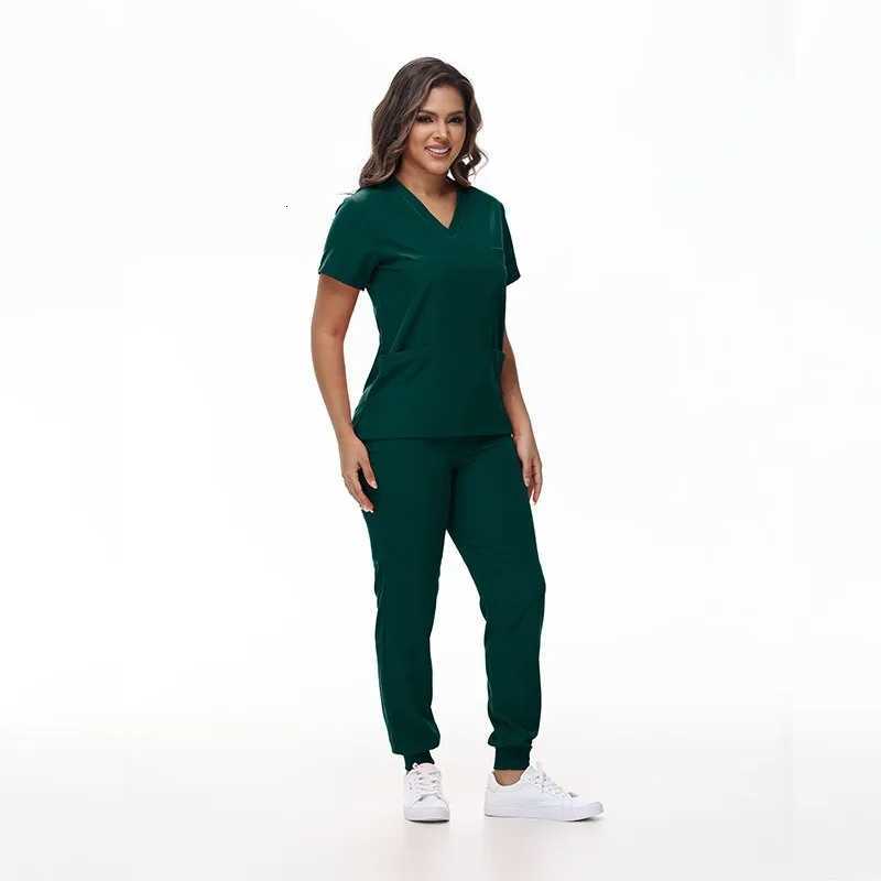Hot Sale Medical Scrubs Uniform New Doctor and Nurse Uniform Durable Dental Pediatric Quick-Dry Healthcare services Set 42109 Z250718