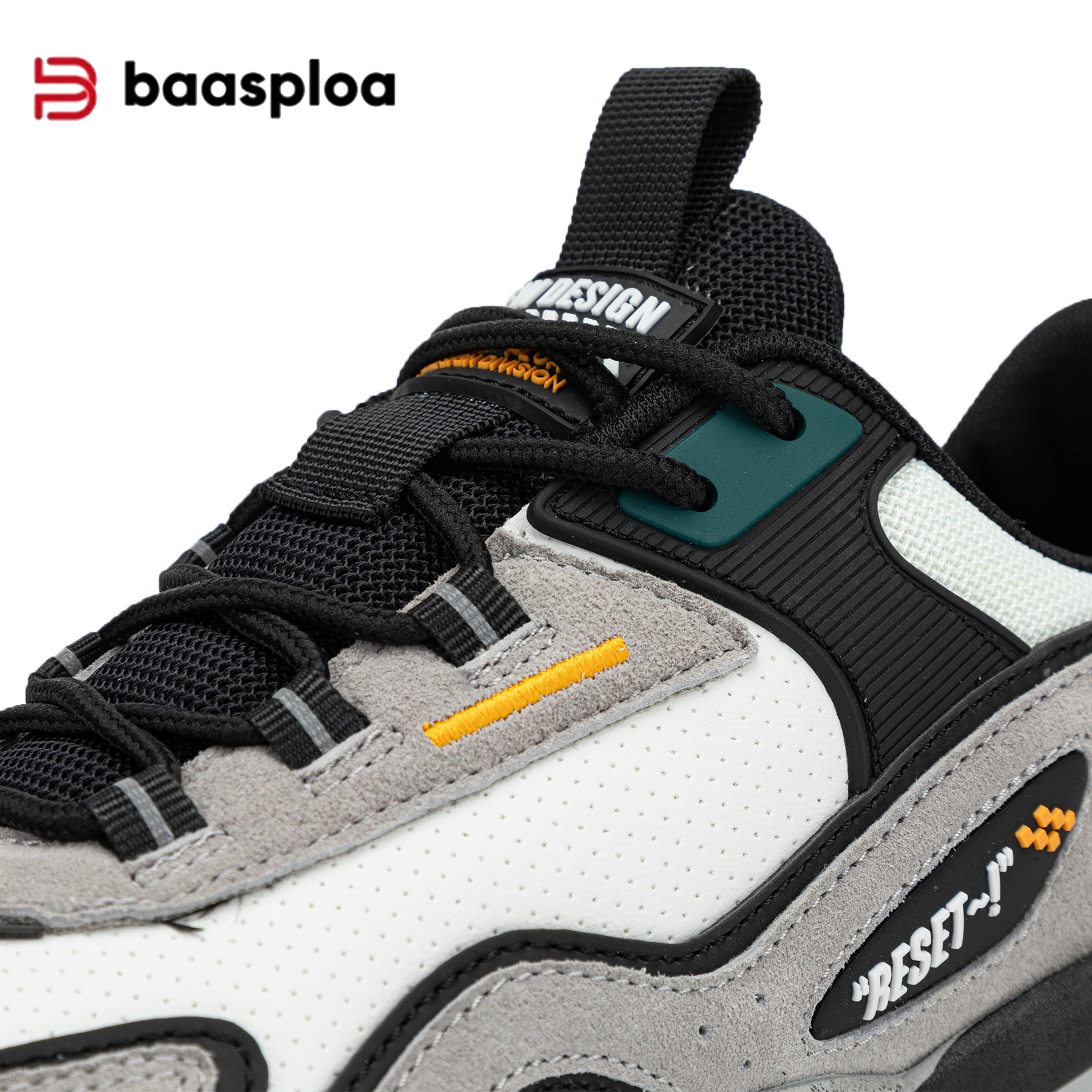 Baasploa Mens Running Shoes Lightweight Breathable Athletic Sneakers for Outdoor Sports Jogging Walking Gym Training Non Slip Durable Comfortable Casu