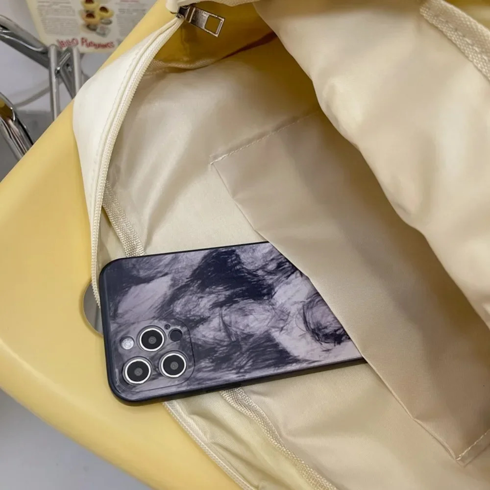 Japanese Cute Transparent Canvas Itabag Fashion Girls One Shoulder Bag Student Personality Crossbody Bag with Badge Doll Ita Bag 250714