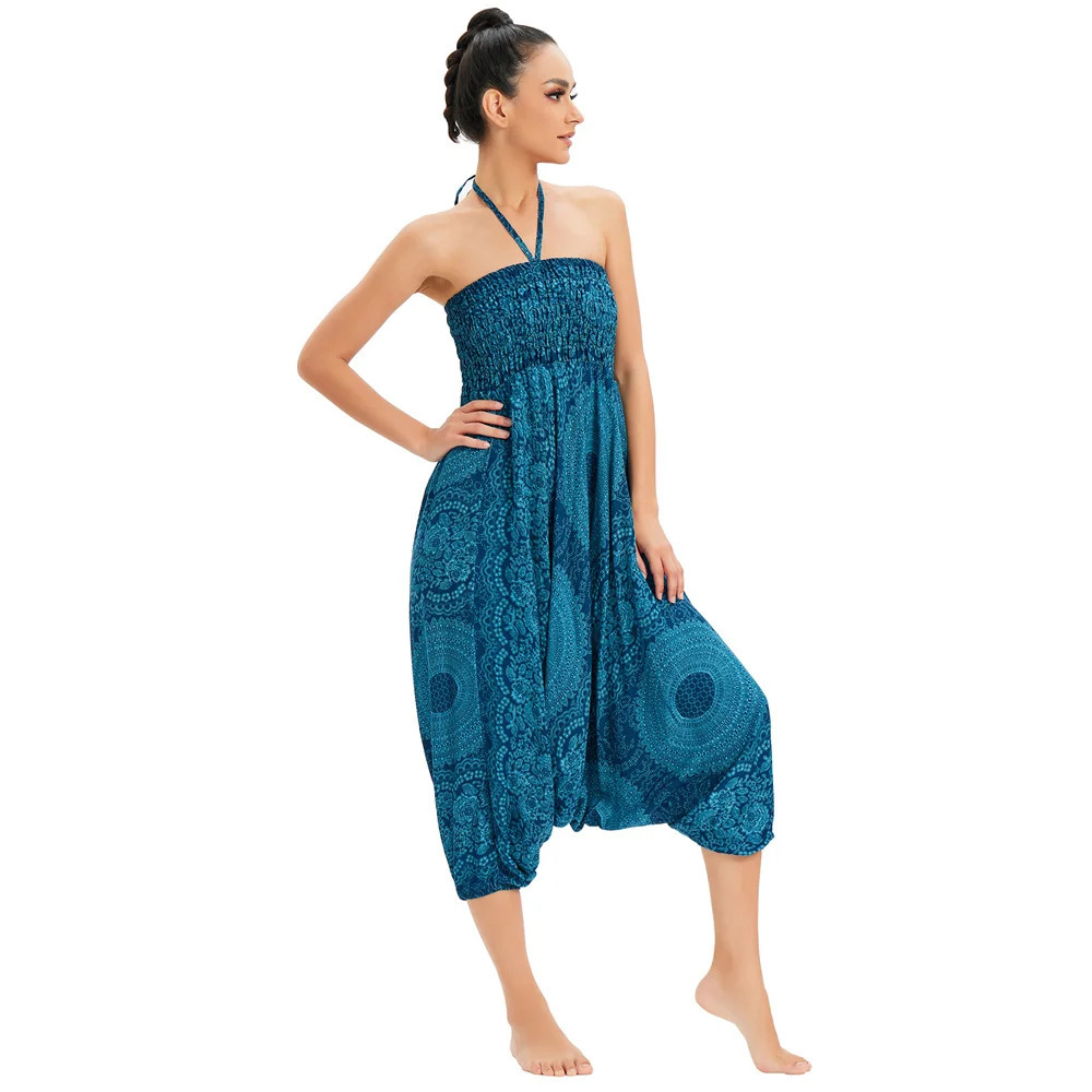 Bohemian Pant Rayon Pantalones Mujer Hippie High Waist Harem Baggy Boho Yoga Wear Pour Femme Calca Feminina Printed 250714