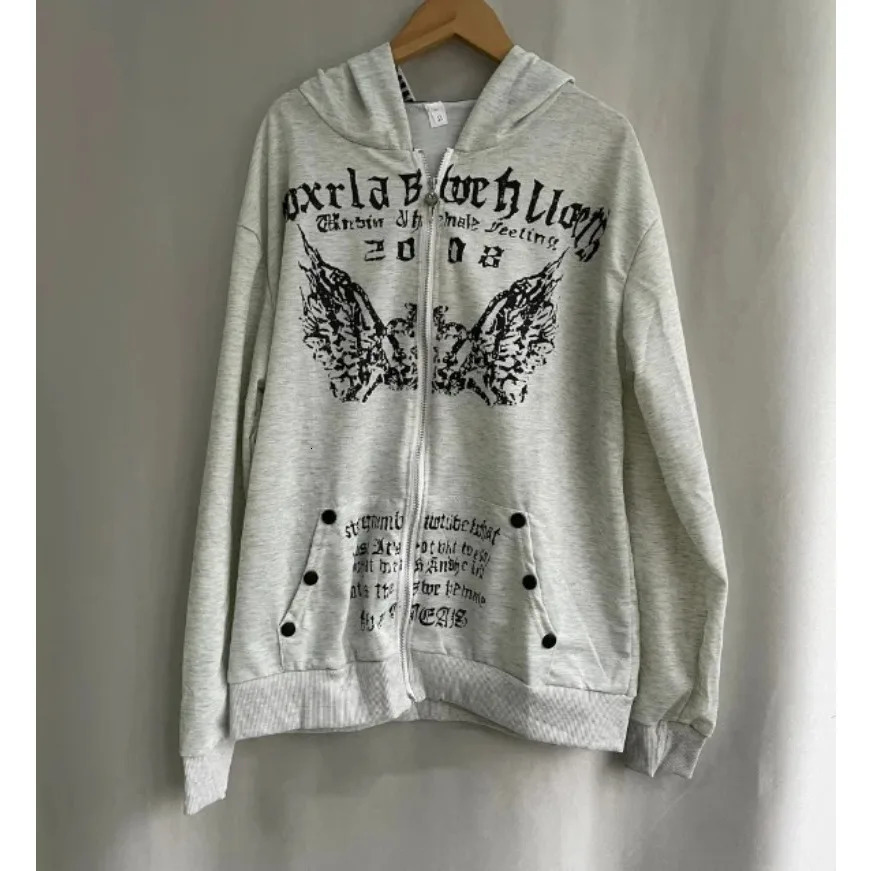 American Trend Joker Hip Hop Zipper Hoodie Women Street Y2K Harajuku Vintage Sweatshirt Unisex Punk Rock Cardigan 250717