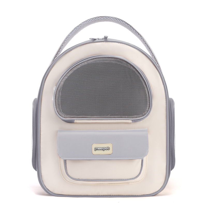 Beni Pet Breathable Double Shoulder Cat Bag with Side Opening - Large Space Pet Carrier for Traveling