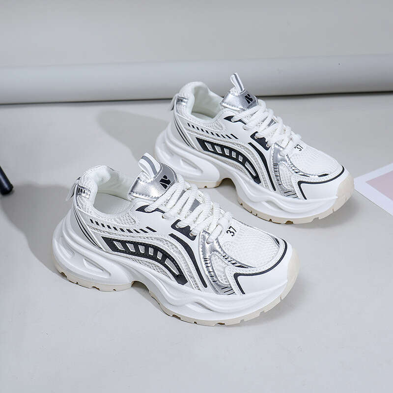 Autumn New Thick-Soled Dad for Women Korean Version Breathable Round-Toe Casual Shoes Ins Non-Slip Free shipping Student Sneakers G222