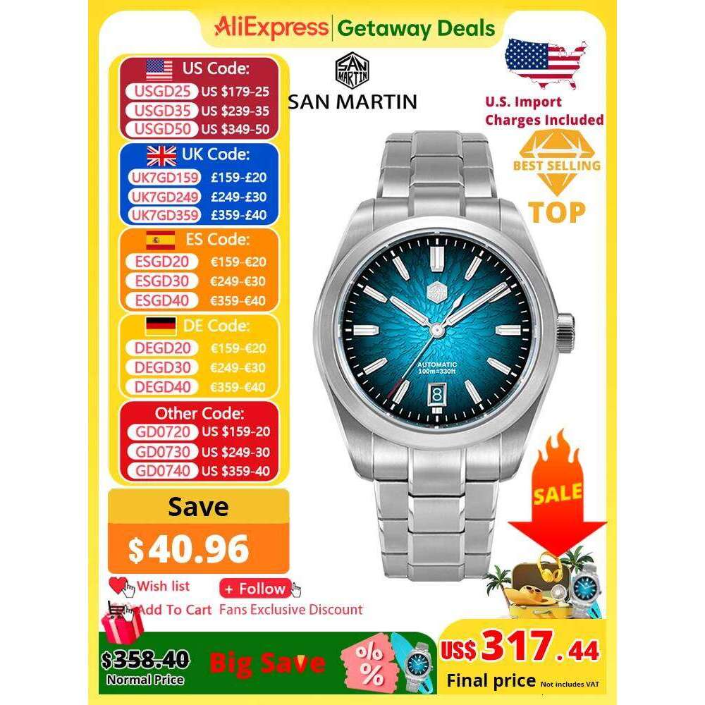 San Martin 39mm SN0144 "JianZhan" Gada Watch Miyota 9015 Original Design Chinese Style Dress Men Automatic Mechanical Watches free shipping