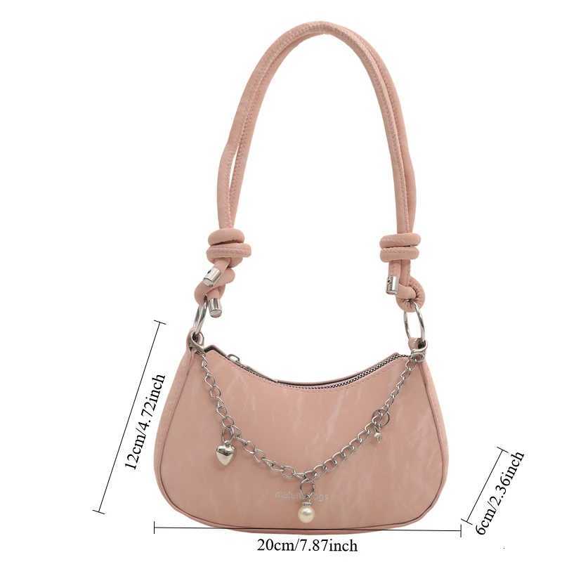 2025 Summer New Korean Version Womens Niche Underarm Bag Fi Chain Shoulder Internet Foreign Style Messenger Bags XJ250718