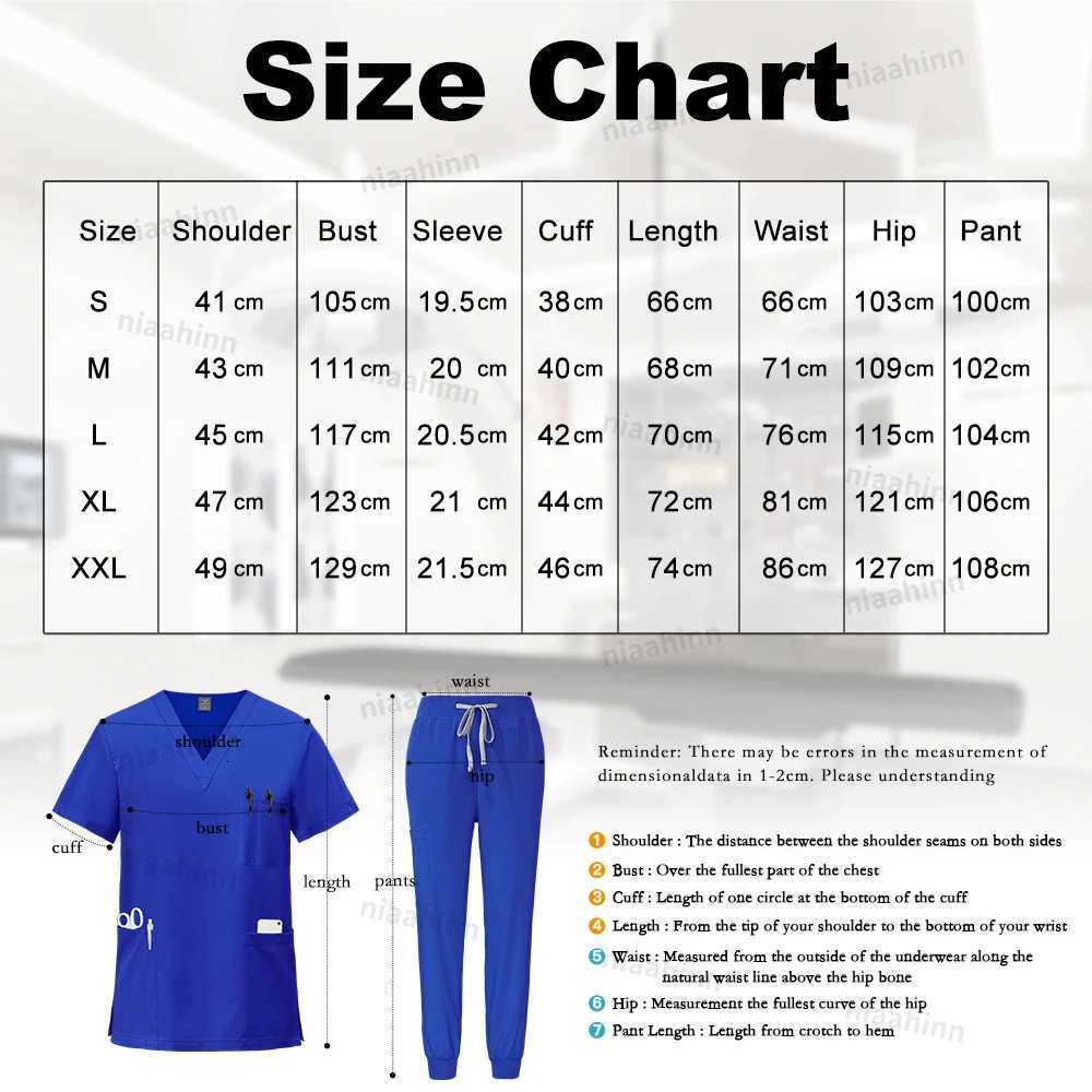 Scrubs Men Women Wholesale Scrubs Uniforms Medical Jogger Set Nurses Accessories Dental Clinic Pet Grooming Scrub Top Pants Sets Z250718