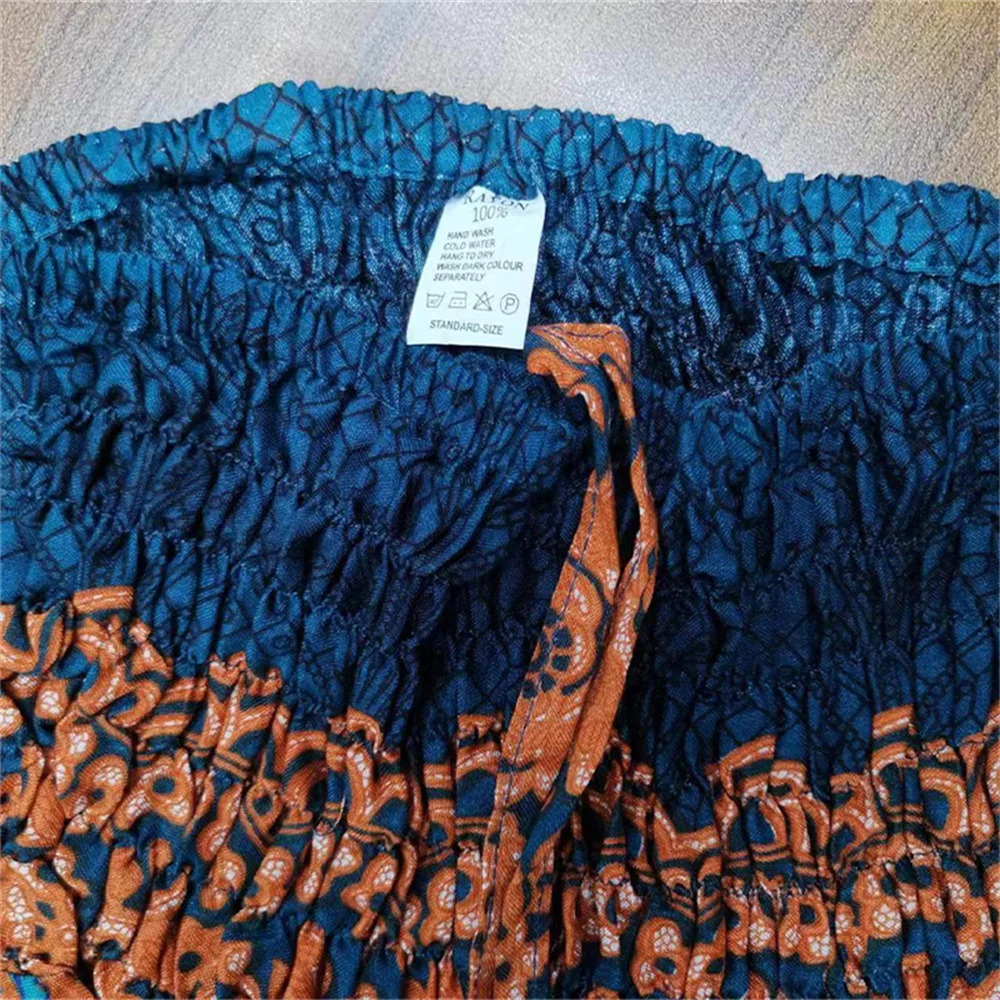 Bohemian Pant Rayon Pantalones Mujer Hippie High Waist Harem Baggy Boho Yoga Wear Pour Femme Calca Feminina Printed 250714