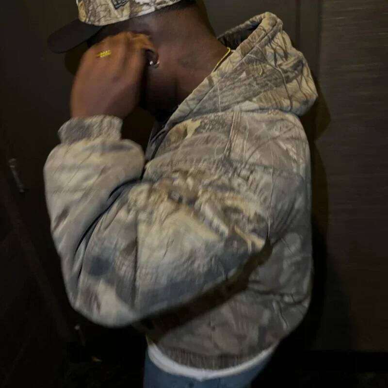 Y2K Tracksuit New Street Hip Hop Oversized Camo Hoodies 2 Piece Set Retro Camouflage Pattern Sweatshirts Clothes for Men