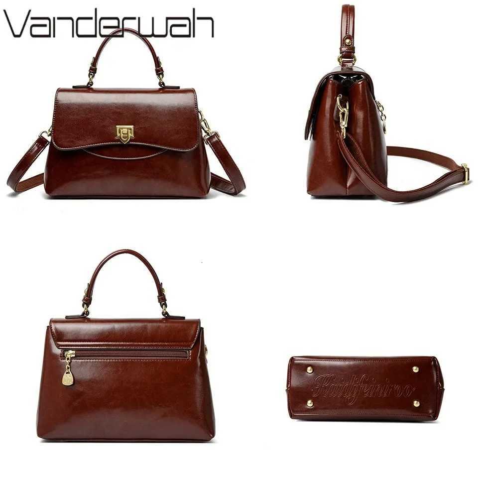 Large Capacity Multilayer Shoulder Messenger Bag High Quality Leather Handbag Women Designer Crossbody Sac Female Tote Z250718