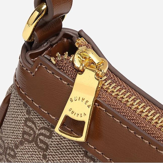2025 Designer Shoulder High Quality Women's handbag Purse Leather Metal badge Letter print Crossbody Black Classic Underarm Bag Hobo bag
