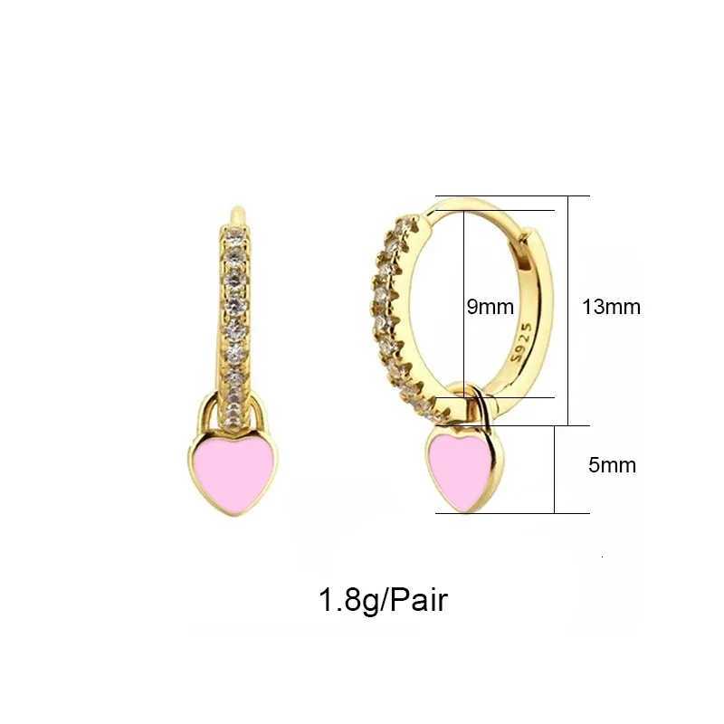 2023 Jewelry CRMYA Gold-color Clip Dangle Hoop Earrings For Women CZ Zircon Enamel Piercing Wens Earrings Set X250718
