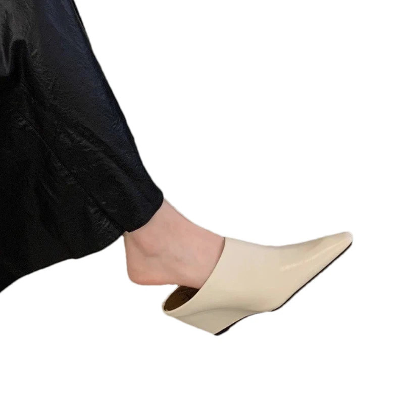 Women High Heels Platform Sandals Wedges Slippers Pointed Toe Shoes Summer er 2025 Sexy Slingback Flip Flops Slides Mujer 250717