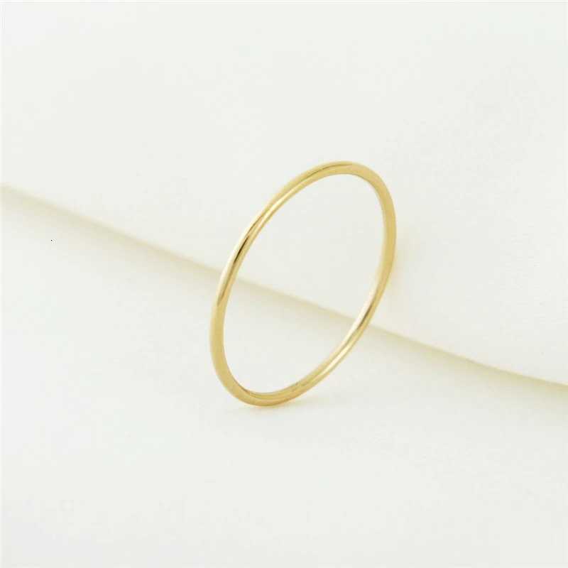14K Gold Filled Stacking Ring Boho Gold Jewelry Minimalist Knuckle Ring Anillos Mujer Gold Accessories Bohemian Rings for Women 250716