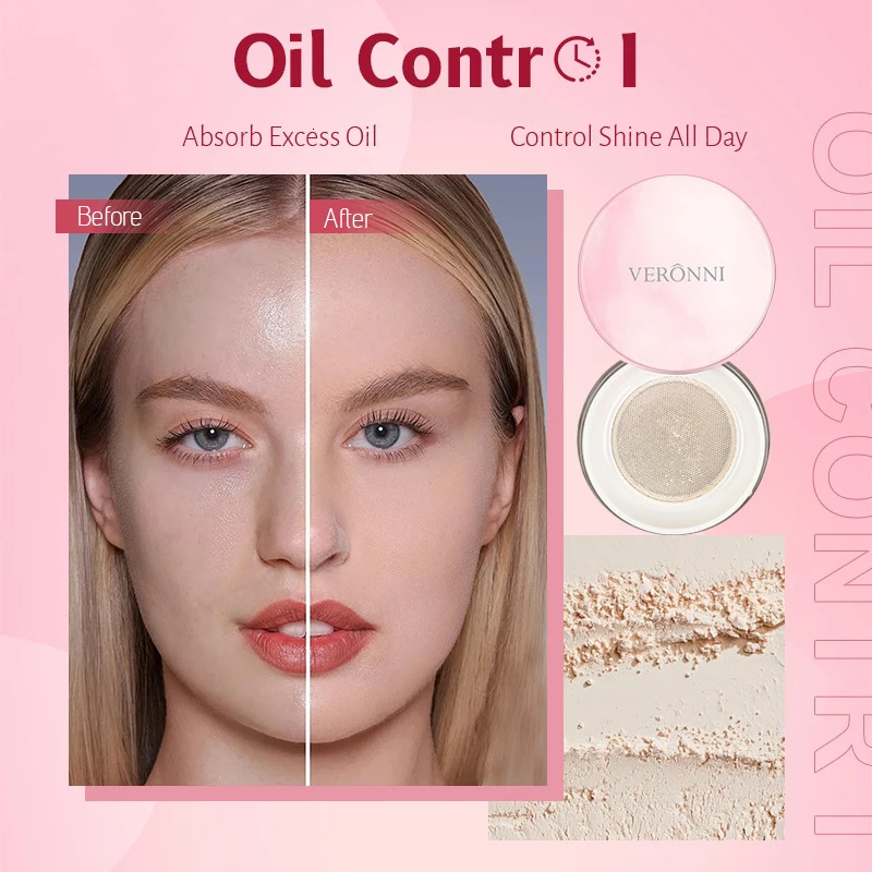 Loose Setting Powder Waterproof 3 colors facial cosmetics Natural Soft Face Makeup Powder Oil Control Face Loose Pressed Powder 250716