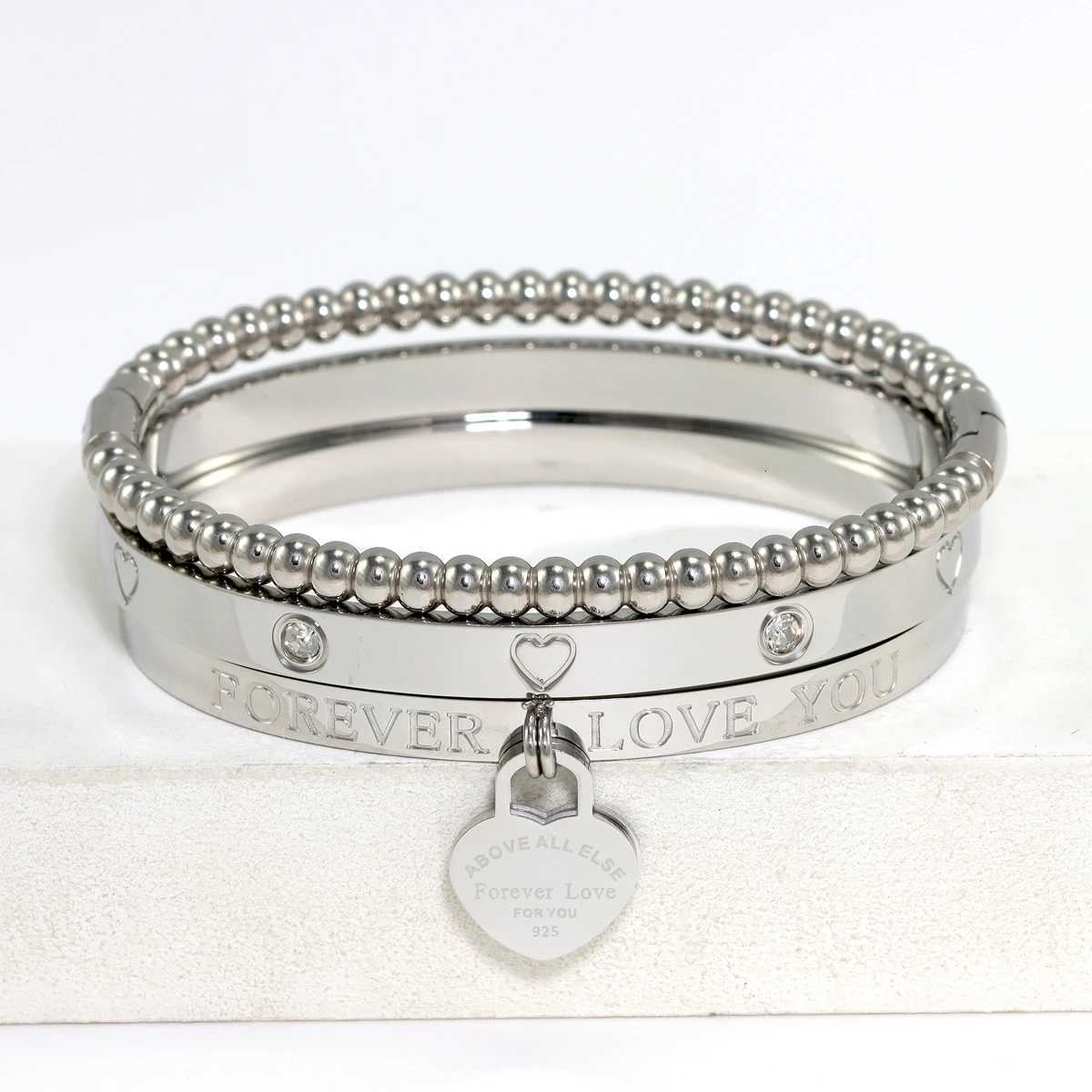 StainlESS Steel Stackable Jewelry Sets for Mens Daily Wear Gift for Girlfriends BirtHDay Gifts X250718