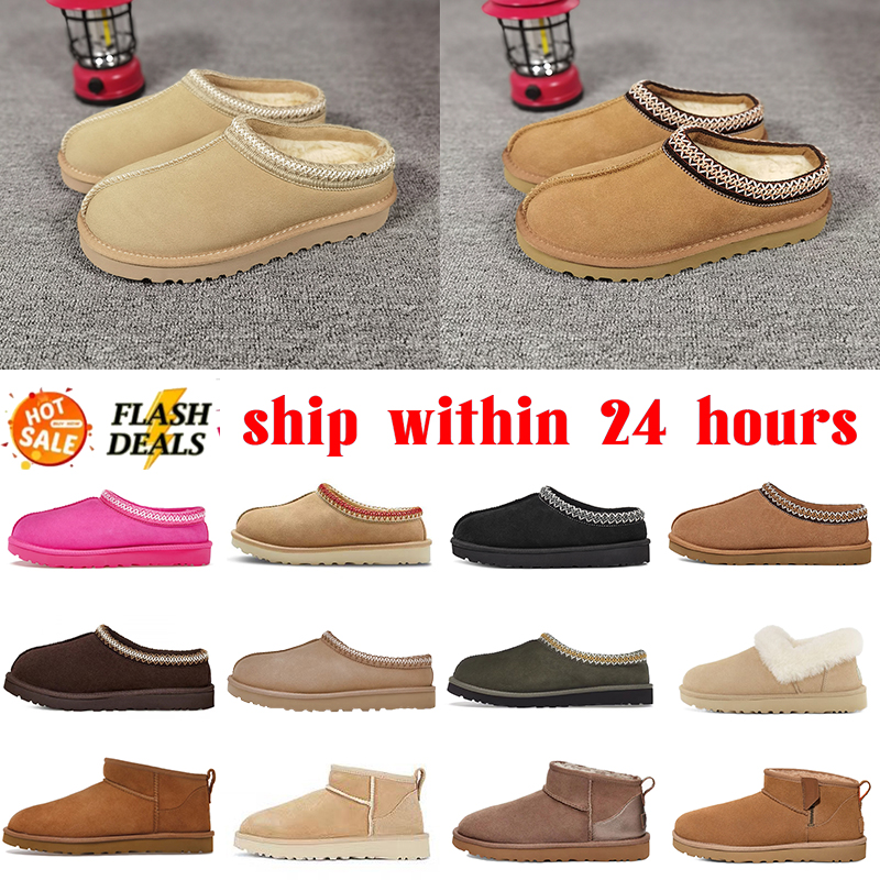 Womens tazz slippers tasman fur slides classic ultra mini platform snow boot Suede slipper men shoes ankle boots winter australians designer booties