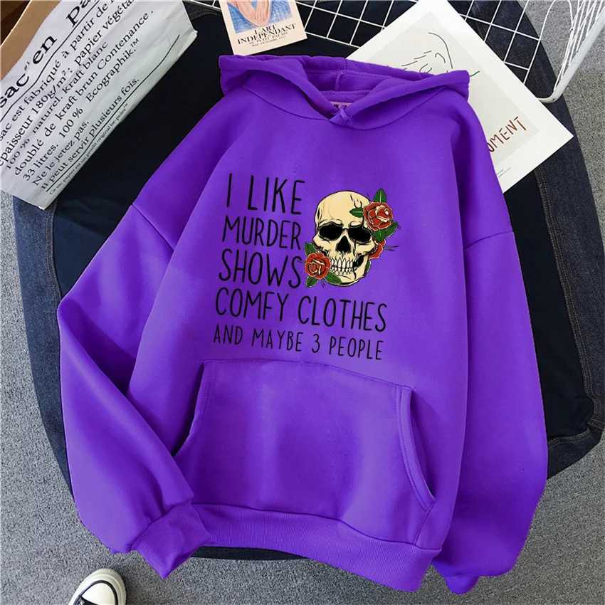 Autumn Women Hoodies Rose Skull Print Hip Hop Face Woman Casual Pullover Harajuku Unisex Streetwear Hoodie Clothes XJ250717