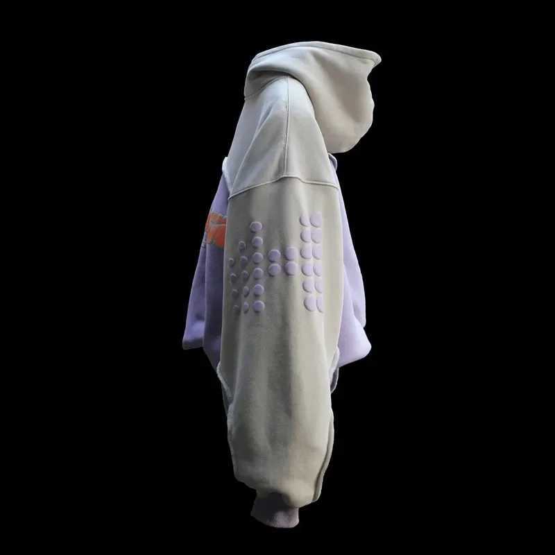 Harajuku Baggy Hoodie Y2K Letter Pattern Printed Splicing Design Sweatshirt Gothic Vintage for Men and Women Oversized Casual Pullover X250718