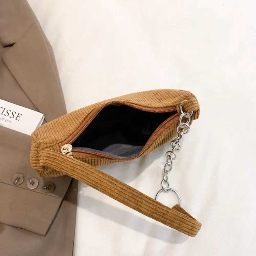 Exquisite Corduroy Shoulder Bags Zipper Female Handbag Casual Women Shoulder Bags Female Chain Handbag Underarm Bag XJ250718