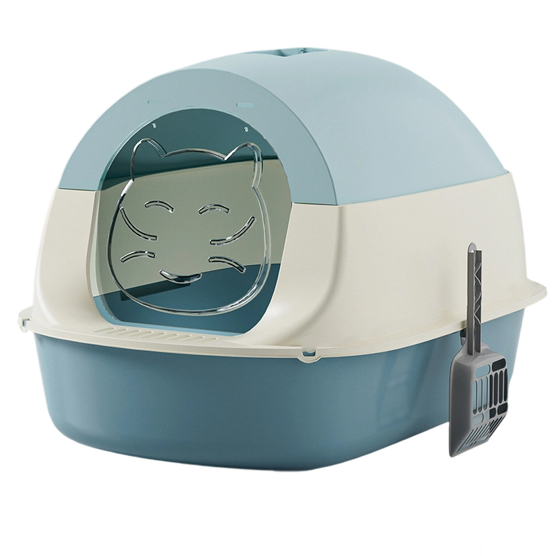 Cat litter box disinfection, odor prevention, fully enclosed cat toilet box splash prevention is preferred with an oversized three-layer fully enclose