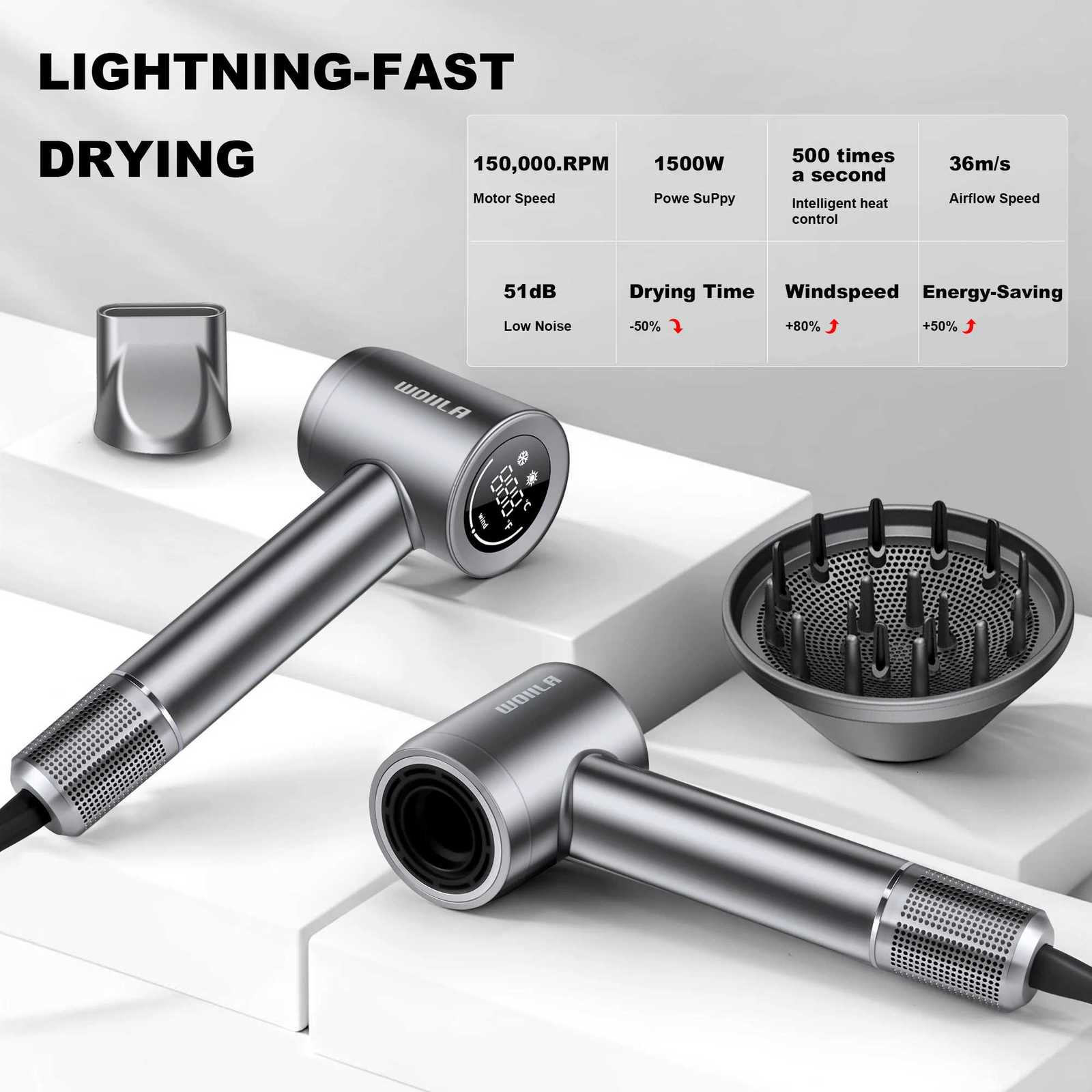 Professional Negative Ion 110v Hair Dryer Professional Personal Care Hair Comfort Convenience High Speed Hair Dryer W250718