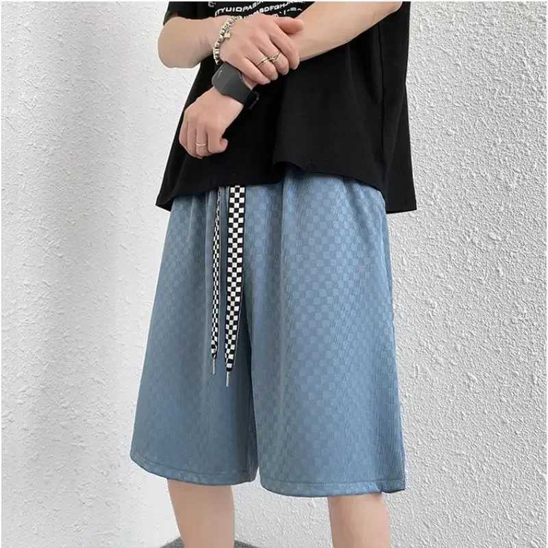 Blue Baggy with Pockets Loose Male Short Pants Drawstring Wide in Bulk Summer No 3 Quarter Hot Deals Casual XL Mens Shorts W250718