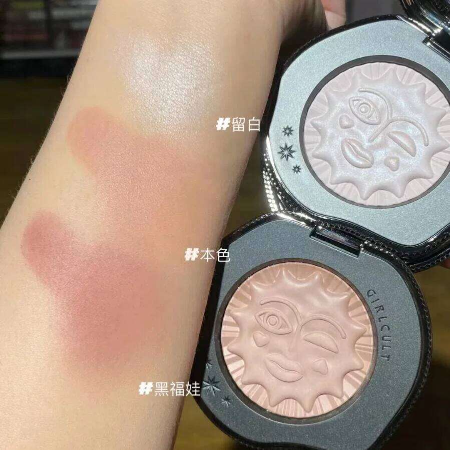 Girlcult Mood Contour Highlighter Cute Makeup Cruelty-Free Powder Blush Face for a Shimmery or Matte Finish X250718