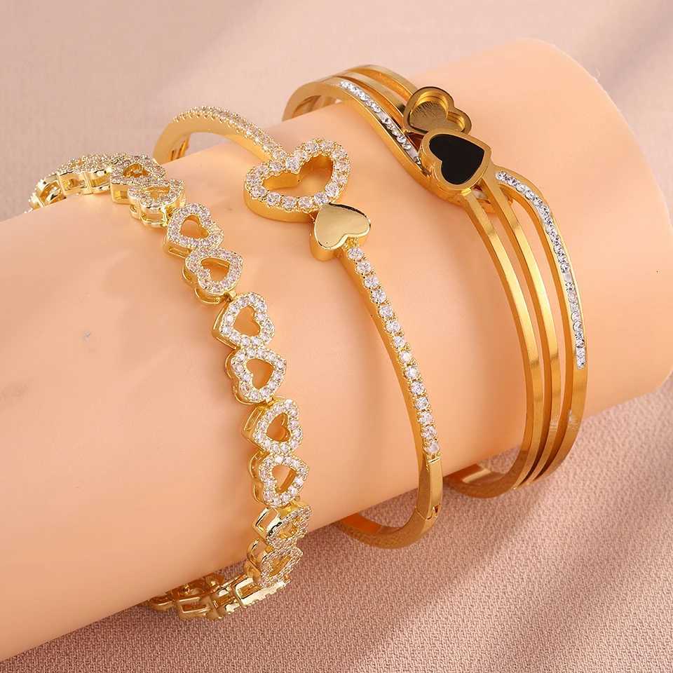 3KOL Fashion-shaped Design Series Stainless Steel Bracelets for Women Waterproof Fashion Jewelry Gift X250718
