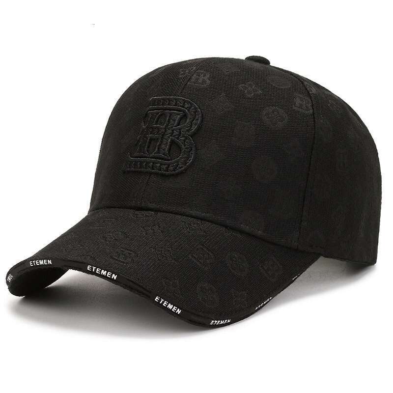 Korean Style Trendy Baseball Wide Brim Face Slimming Sun Protection Duckbill Cap Letter Embroidery Print Hat Unisex
