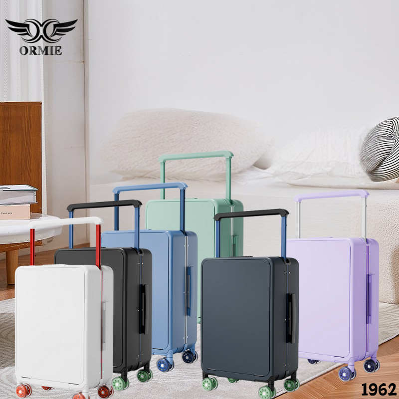 Durable Unisex Travel Luggage with Wide Pull Rod - Fashionable Student Suitcase