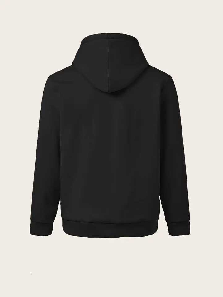 2025 Men Fashionable Hoodie Outdoor Sportswear Street Men Yellow Striped Edge Warm Hoodie Autumn and Winter Navy Blue Gray Black XJ250714