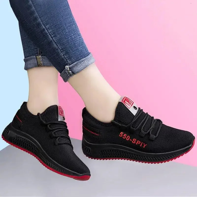 Womens Vulcanize Shoes for Outdoor Sneakers Air Mesh Walking Jogging Trainers Shoes 250717