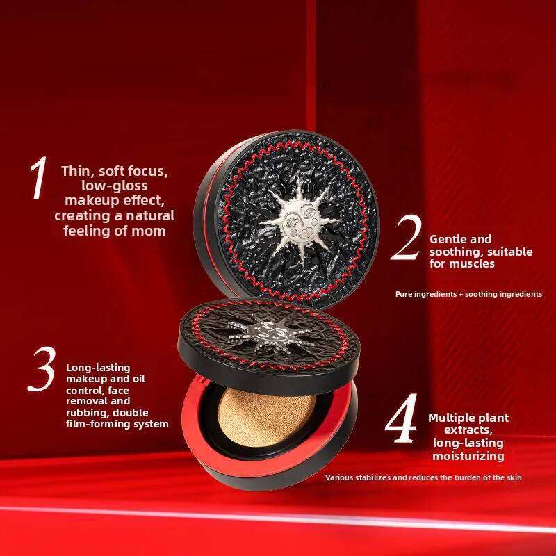Girlcult Glitter Air Cushion Skin Liquid Foundation Concealer Oil Control Natural Makeup BB Cream Nude Moisturizing Pigment X250717