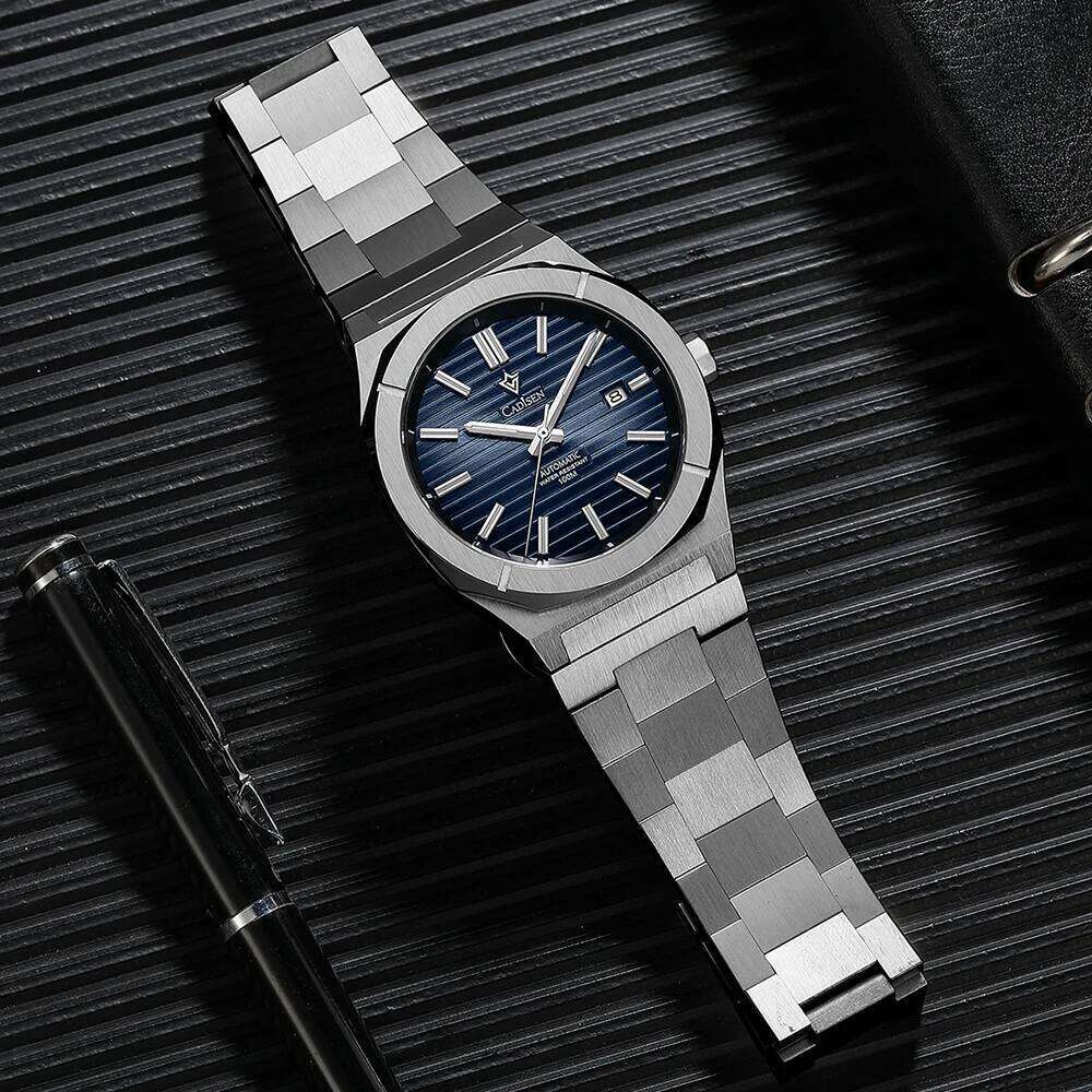CADISEN Diver Watch Retro Sapphire NH35A German Designer Men Automatic Mechanical Watches 10Bar Waterproof Luminous free shipping